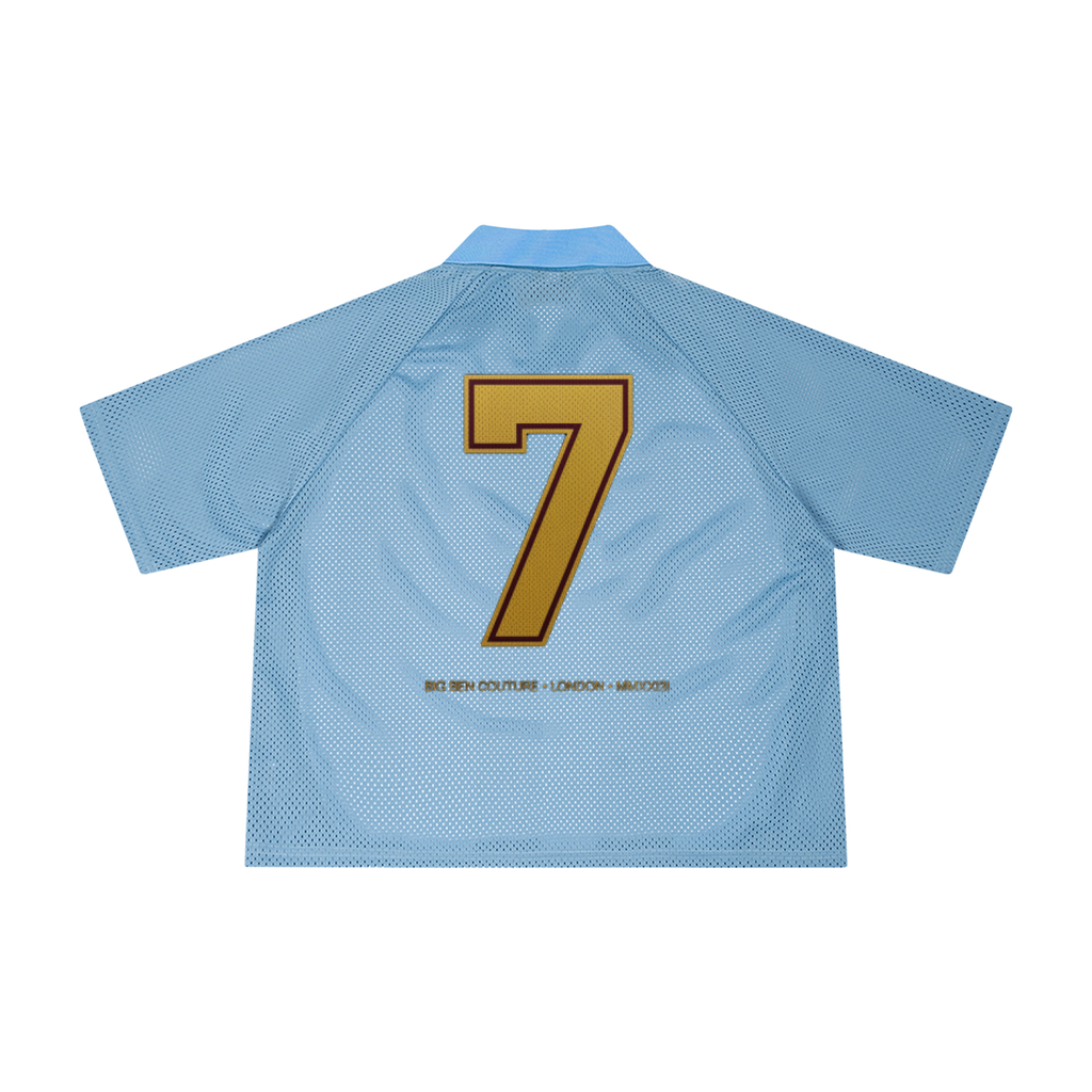 Unisex Striped Mesh Boxy Soccer Jersey