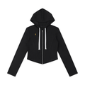 Women's Slim Cropped Full Zip Hoodie