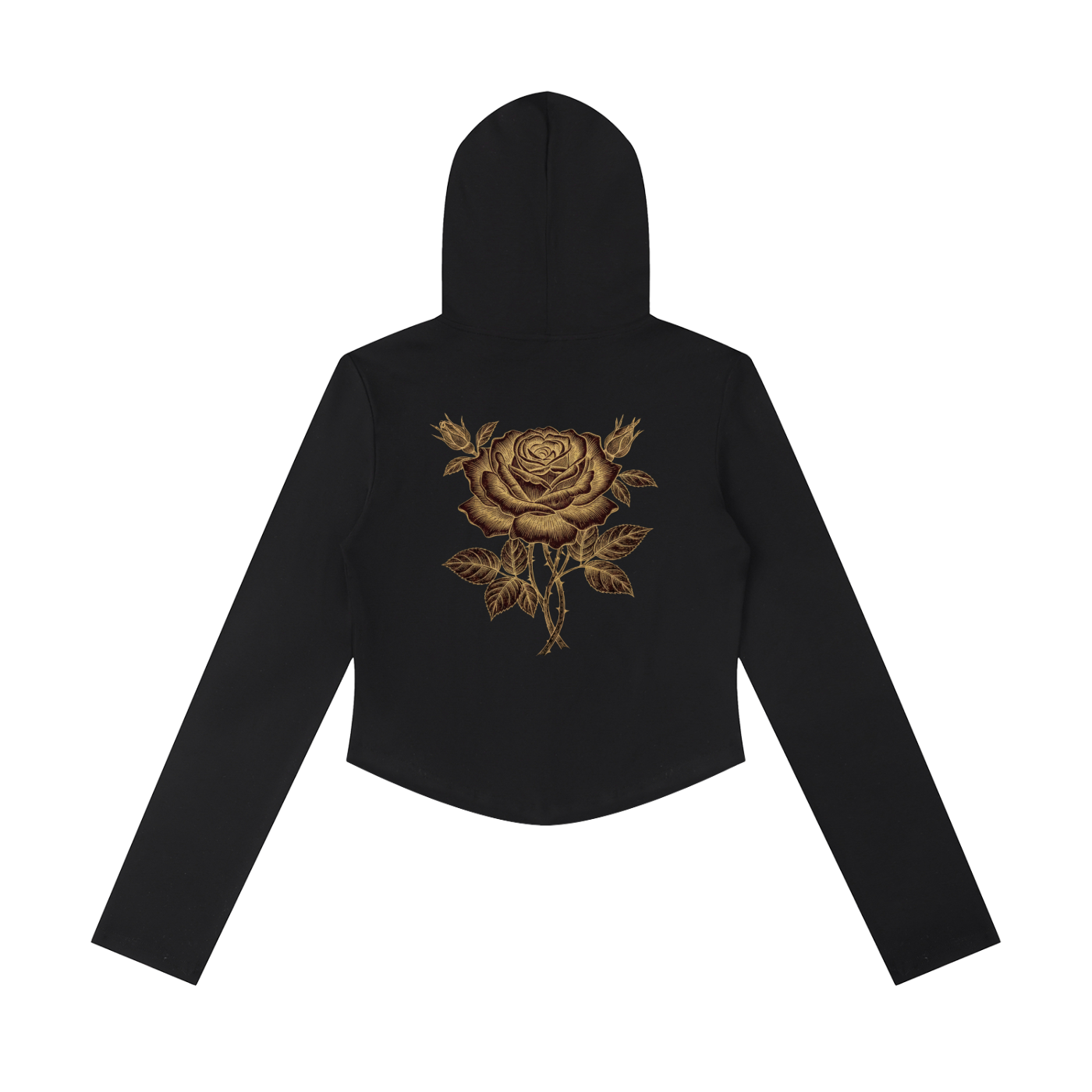 Women's Slim Cropped Full Zip Hoodie