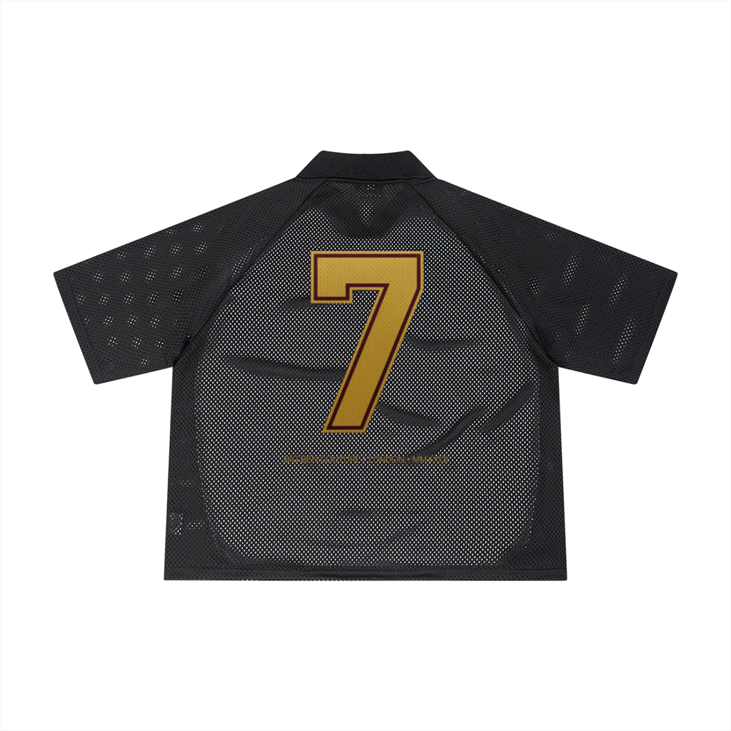 Unisex Striped Mesh Boxy Soccer Jersey