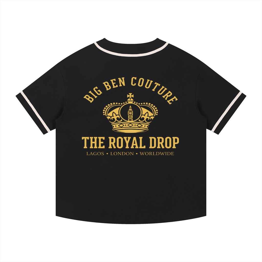 Big Ben Couture — Contrast Piped Button-Up Jersey