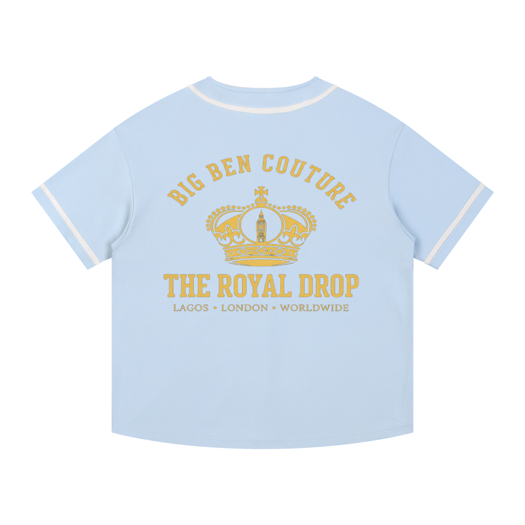 Big Ben Couture — Contrast Piped Button-Up Jersey